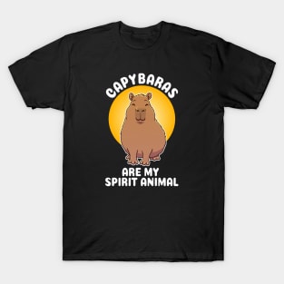 Capybaras are my spirit animal Capybara T-Shirt